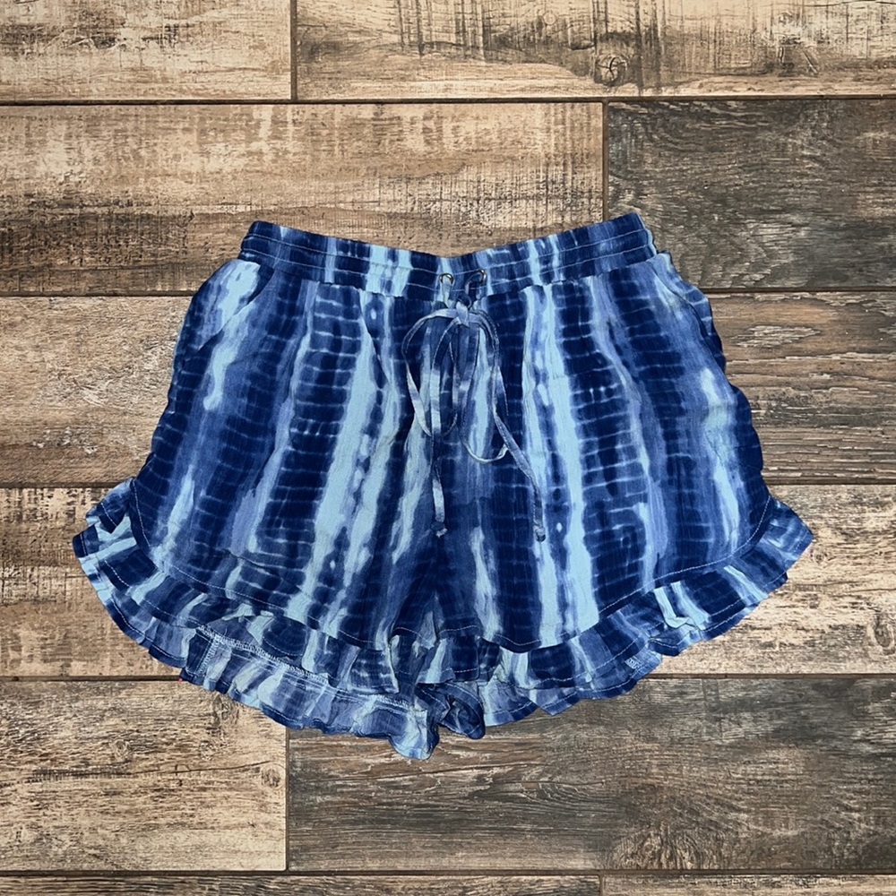DizzyLizzy blue tie dye shorts